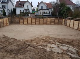21.12.2020 - Die Baugrube ist ausgehoben!